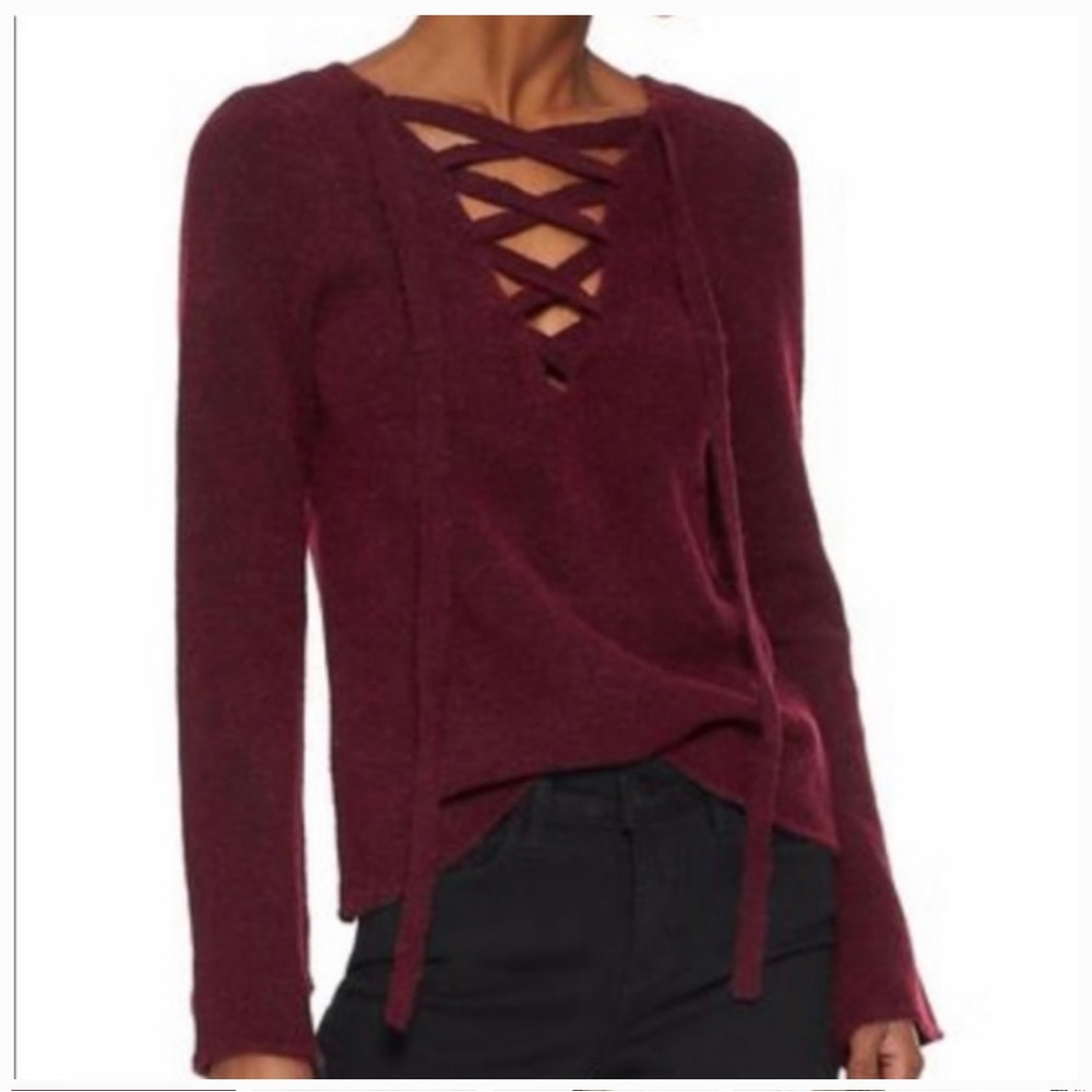 L’agence Lace-Up‎ Candela Sweater